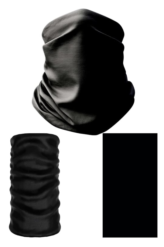 e taktik Multifunctional One Colour Black Seamless Knitting UV+ Neckerwear Face Mask Headband Bandana Do Rag Hairband