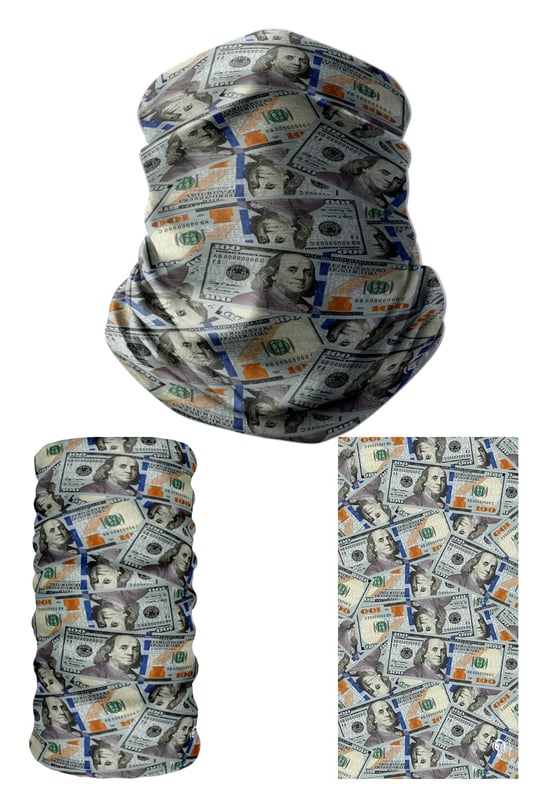 e taktik Multifunctional One Hundred Dollars Seamless Knitting UV+ Neckerwear Face Mask Headband Bandana Do Rag Hairband