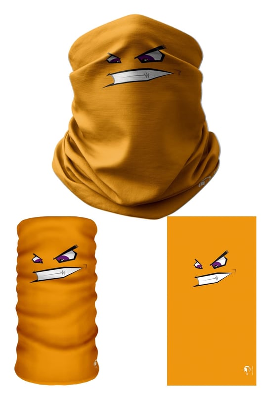 e taktik Multifunctional Orange Ambitious Face Seamless Knitting UV+ Neckerwear Face Mask Headband Bandana Do Rag Hairband