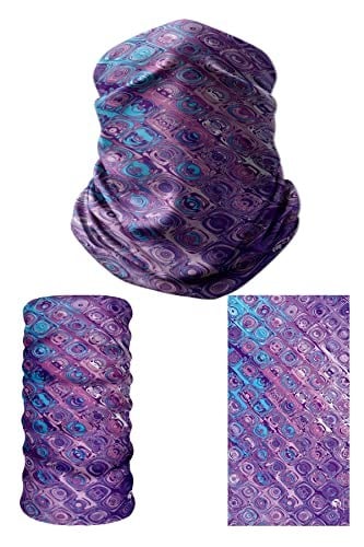 e taktik Multifunctional Purple Drops Seamless Knitting UV+ Neckerwear Face Mask Headband Bandana Do Rag Hairband