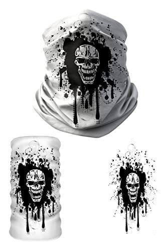 e taktik Multifunctional Stained Skull Seamless Knitting UV+ Neckerwear Face Mask Headband Bandana Do Rag Hairband