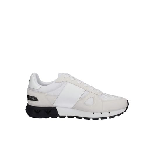 EA7 Erkek B&w Mesh Run Koşu Stili Spor Ayakkabı Beyaz