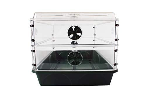 EarlyGrow 93807 Kubbeli Yayıcı, 2 Yükseklik Uzatıcı, Yeşil