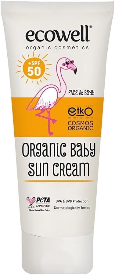 Ecowell SPF 50 Organik Bebek Güneş Kremi (110 g)