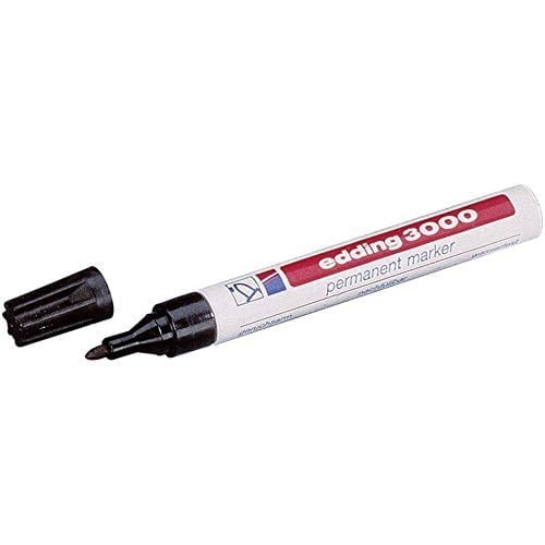 edding 3000 permanent markör siyahı - 10 kalem - 1,5-3 mm yuvarlak uç
