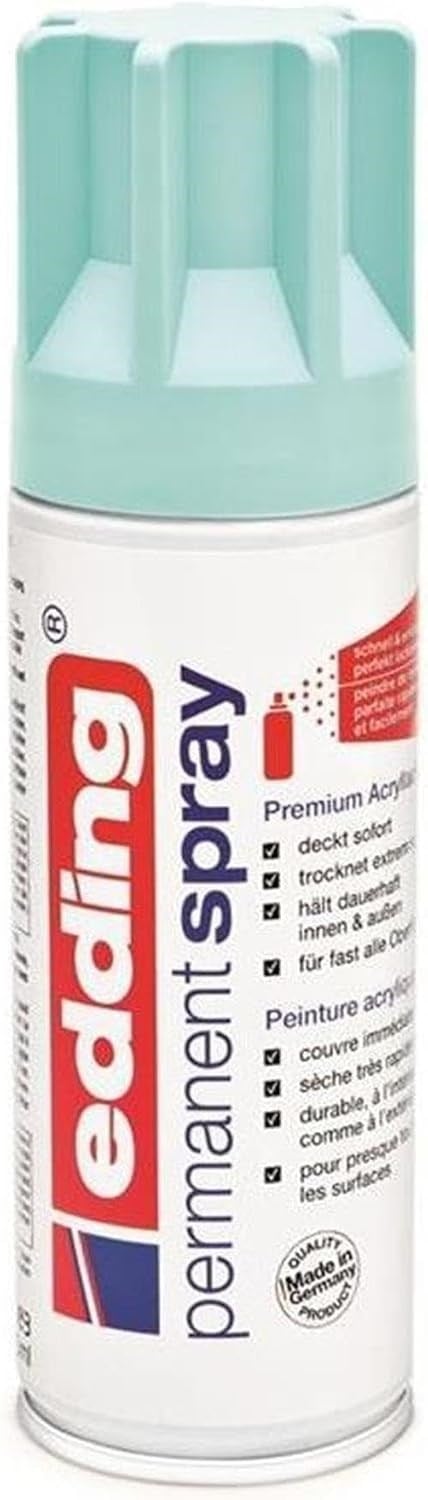 edding 5200 permanent akrilik sprey boya - pastel mavi mat - 200 mlakrilik boya