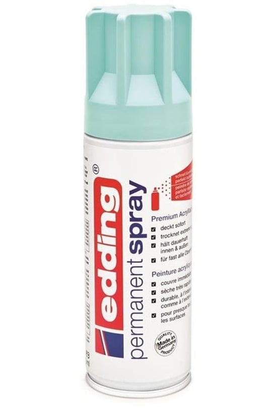 edding 5200 permanent akrilik sprey boya - pastel mavi mat - 200 mlakrilik boya