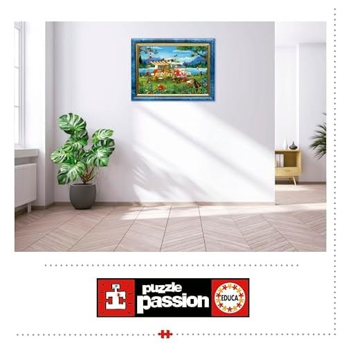 Educa 1000 Parça Harika Kamp Tatili Puzzle - 19922 - Camping Holiday
