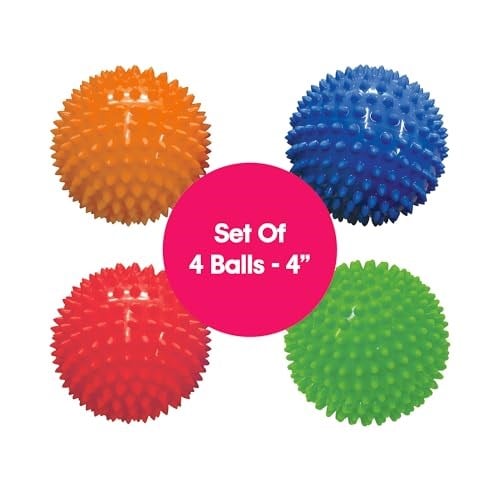 Edushape 10 cm Duyusal Toplar 4lü Paket (Renk Çeşitli)