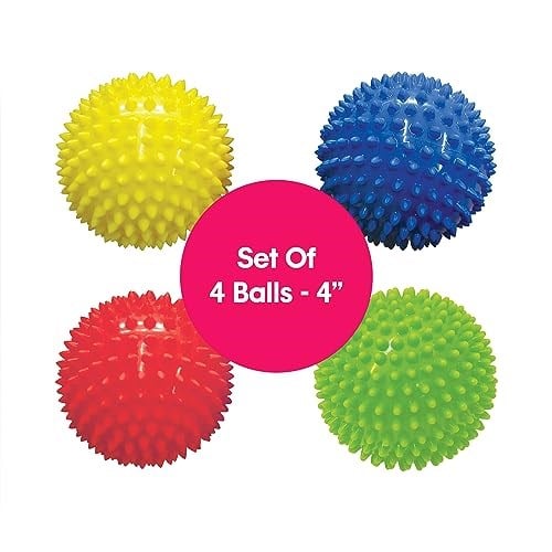 Edushape 10 cm Duyusal Toplar 4lü Paket (Renk Çeşitli)