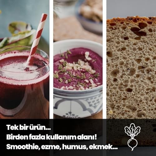 EGEYE DÖNÜŞ Pancar Tozu - 100 Gr. (Öğütülmüş Kırmızı Pancar Kökü - Glütensiz Sporcu Besini)