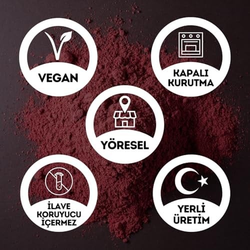 EGEYE DÖNÜŞ Pancar Tozu - 100 Gr. (Öğütülmüş Kırmızı Pancar Kökü - Glütensiz Sporcu Besini)