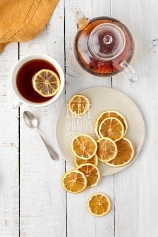 EGEYE DÖNÜŞ Şekersiz Limon Meyvesi Kurusu Cipsi - 40 Gr. (Yüksek Aroma - Kokteyl Meyvesi - Katkı Koruyucu İçermez)