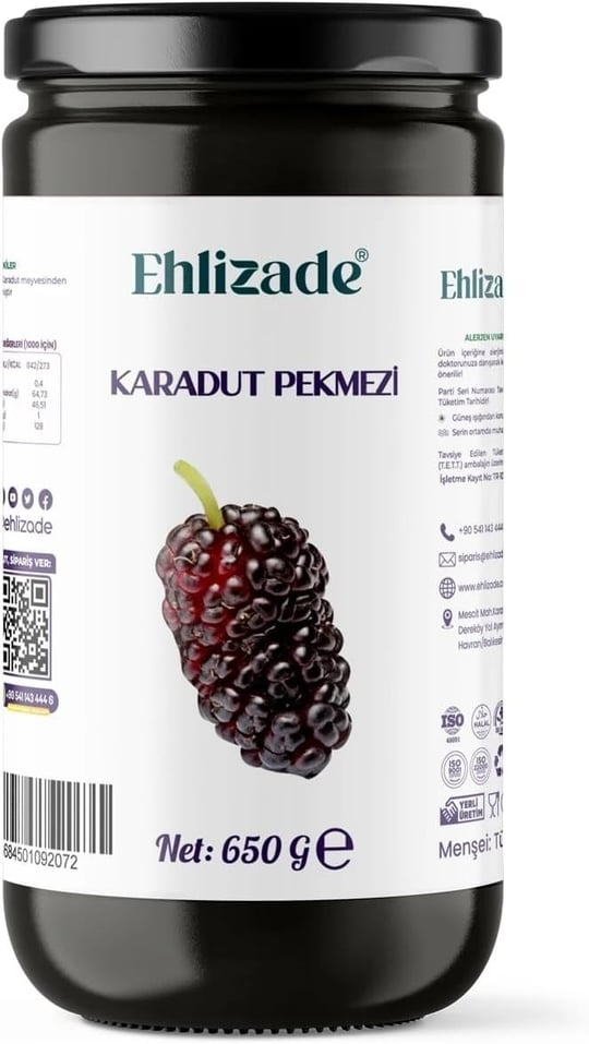 Ehlizade Karadut Pekmezi 650 Gram