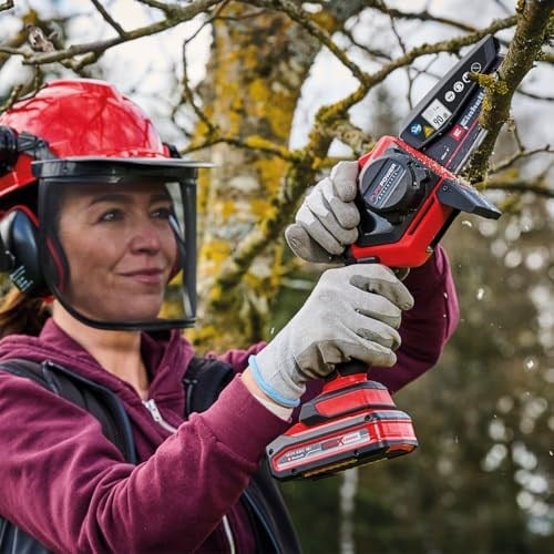 Einhell Akülü Dal Budama Testeresi GE-PS 18/15 Li BL-Solo Power X-Change (18 V, kömürsüz motor, 12,5 cm kesim uzunluğu, aletsiz zincir ve kılavuz değişimi, akü dahil değildir) - 4600040
