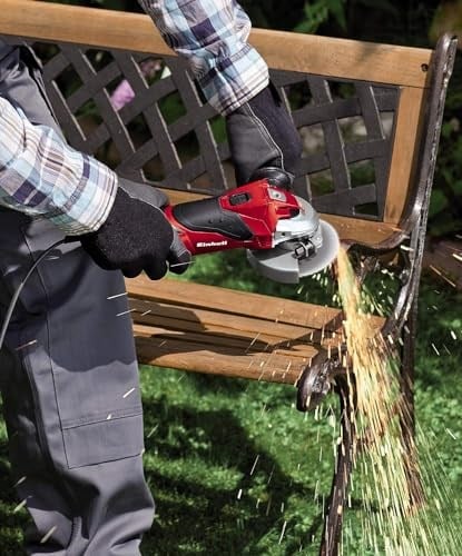 Einhell Devir Ayarlı Avuç Taşlama TE-AG 125 CE (1100 W, disk çapı Ø 125 mm, sabit devir teknolojisi, koruma kapağı, ayarlanabilir ek tutamakta anaht - Seçenekler: 32.5 x 13 x 13.1 cm; 2.68 kilogram...