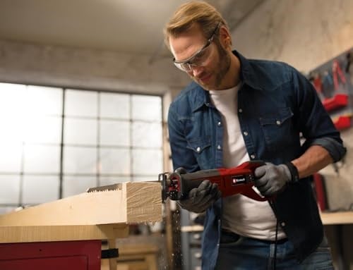 Einhell Kılıç Testere TE-AP 750 E (750 W, devir sayısı elektroniği, aletsiz ayarlanabilir testere ayağı, aletsiz testere bıçağı değişimi, geniş softgrip, ahşap için testere bıçağı dahil) - 4326170