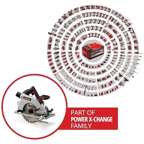 Einhell Professional Akülü Daire Testere TP-CS 18/190 Li BL-Solo Power X-Change (18 V, Ø190 mm Testere Bıçağı, Kömürsüz, 65 mm Kesim Derinliği, Aletsiz Ayar, Akü Dahil Değildir) - 4331210