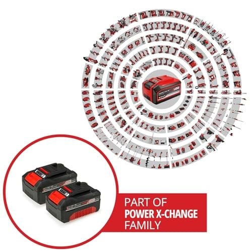 Einhell PXC Twin Pack 2x18 V 4,0 Ah Power X-Change Akü (Li-Ion, 18 V, 2 x 4.0 Ah, tüm Power X-Change cihazları ile uyumlu, Aktif Akü Yönetim Sistemi, Özel Şarj Döngüleri) - 4511489