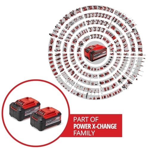 Einhell PXC Twinpack 5.2 Ah Power X-Change Akü (Li-Ion, 18 V, 2 x 5.2 Ah, Tüm Power X-Change cihazları ile uyumlu, Aktif Akü Yönetim Sistemi, Özel Şarj Döngüleri) - 4511526