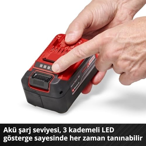 Einhell PXC Twinpack 5.2 Ah Power X-Change Akü (Li-Ion, 18 V, 2 x 5.2 Ah, Tüm Power X-Change cihazları ile uyumlu, Aktif Akü Yönetim Sistemi, Özel Şarj Döngüleri) - 4511526