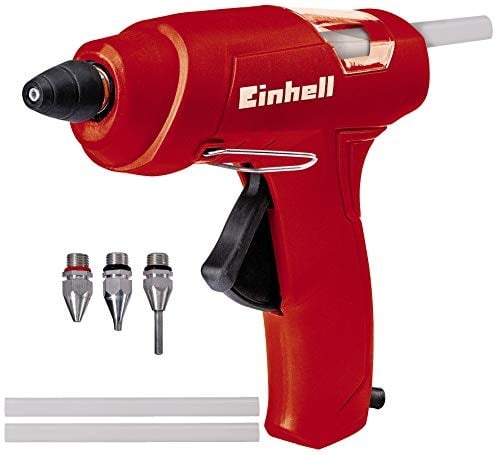 Einhell Silikon Mum Tabancası TC-GG 30 (mekanik tutkal besleme, görünür pencere, destek ayağı, standart, düz ve uzatma başlıkları ile 3 adet tutkal çubuğu dahil) - 4522170