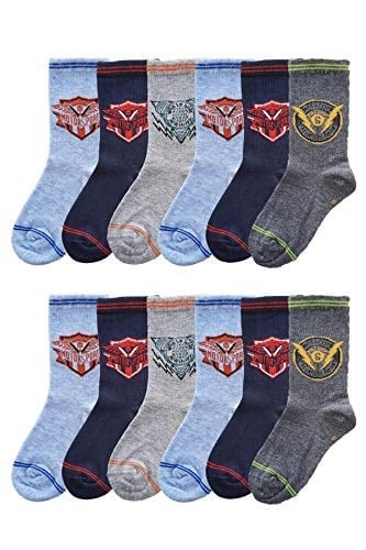 Ekinoks 12li Paket Erkek Çocuk Soket Çorap Asorti Uzun Pamuklu Çorap