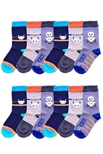 Ekinoks 12li Paket Erkek Çocuk Soket Çorap Asorti Uzun Pamuklu Çorap