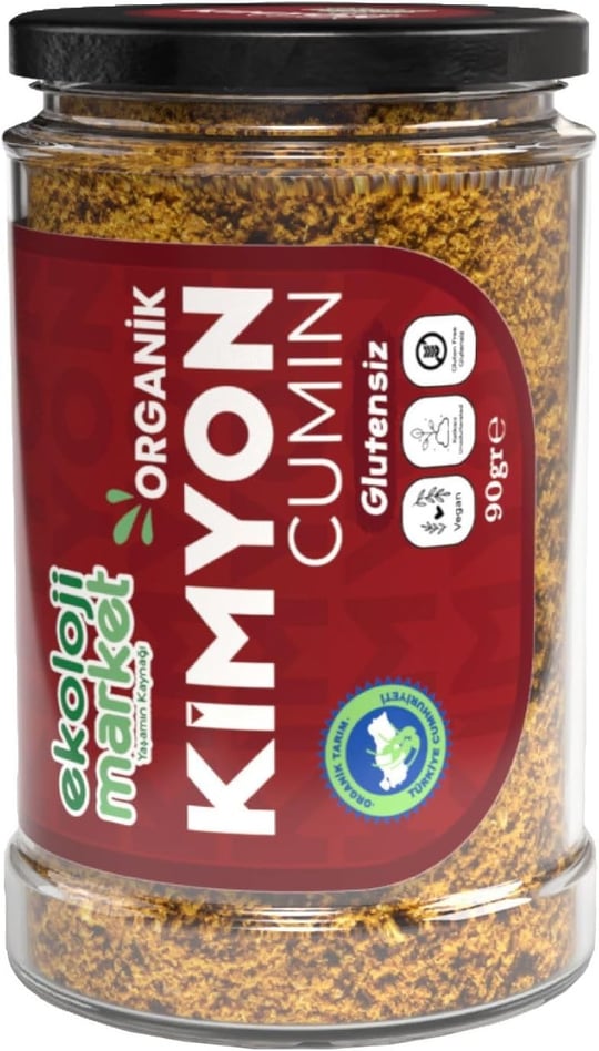 Ekoloji Market Organik Glutensiz Kavanoz Kimyon Toz 90 gr