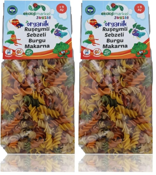 Ekoloji Market Organik Ruşeymli Sebzeli Burgu Makarna (2 paketi)