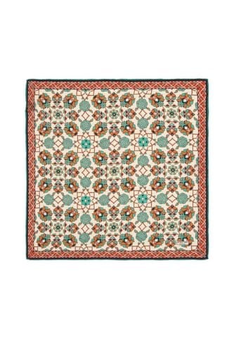 Ekru Taba Motif Desen Mendil