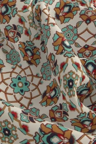Ekru Taba Motif Desen Mendil