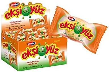 EKŞİYÜZ Şekerli Sakız 100lü Kutu Portakal