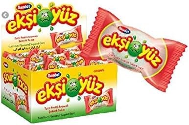 EKŞİYÜZ Şekerli Sakız 100lü Kutu Tutti Frutti