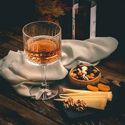 Ekstra büyük cam bardak, Vintage Coupe bardakları, büyük kare şarap bardakları. Kokteyl, şampanya, margarita, bira bardakları. Uzun saplı 2 bardaktan oluşan set (500 ml)