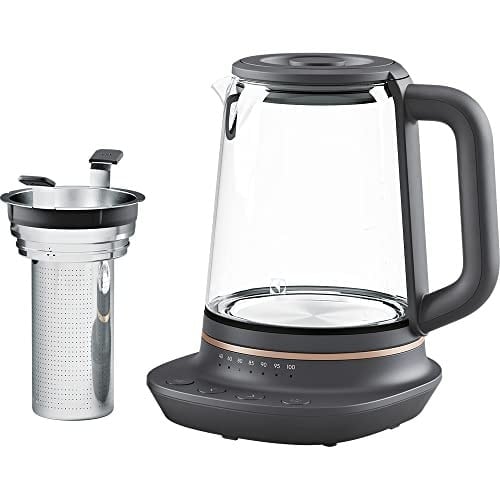 Electrolux E7GK1-8BP Explore 7 Cam Kettle | 1.7L Kapasite, Demlik Sepeti, Ayarlanabilir Sıcaklık, Sıcak Tutma, Cam Gövde | Çay, Kahve ve Sıcak İçecekler İçin