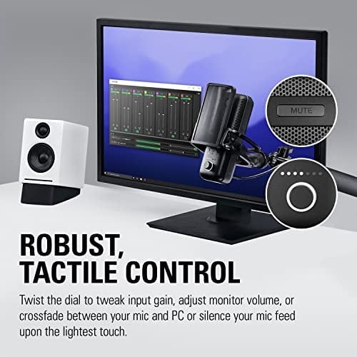 Elgato Wave:3 Profesyonel Yayıncı & Oyuncu Mikrofonu, Stüdyo Kalitesinde Ses, Çok Fonksiyonlu Kontrol Düğmesi, Kapasitif Sessiz Alma Butonu, Ücretsiz Wave Link Uygulaması (10MAB9901)