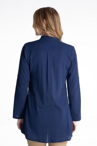 Eliş Şile Bezi Şile Bezi Hakim Yaka Yazlık Tunik, XL, 152.03, Mor, Kadın