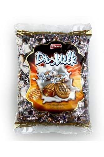 Elvan Dr. Milk Karamelli Şeker 1000 Gr. (1 Poşet)