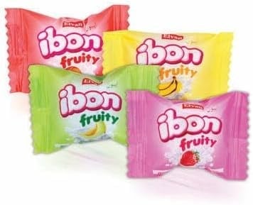 Elvan ibon Sütlü Meyveli Şeker 800 Gr. Silindir