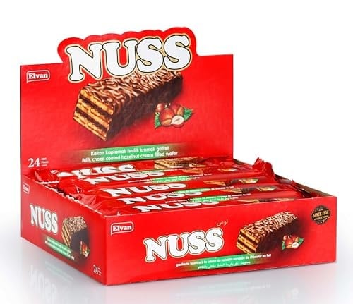 Elvan Nuss Gofret 18 Gr. 24 Adet (1 Kutu)