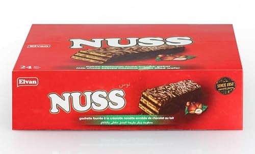 Elvan Nuss Gofret 18 Gr. 24 Adet (1 Kutu)