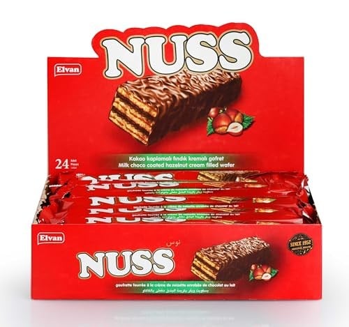 Elvan Nuss Gofret 18 Gr. 24 Adet (1 Kutu)