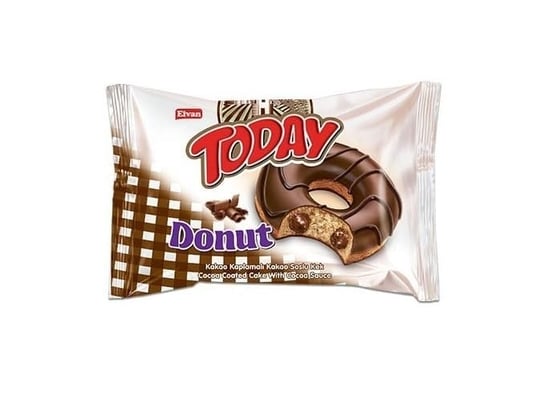 Elvan Today Donut Kek Kakaolu 35 Gr. 24 Adet (1 Kutu)