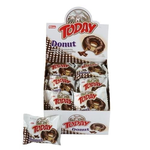 Elvan Today Donut Kek Kakaolu 35 Gr. 24 Adet (1 Kutu)