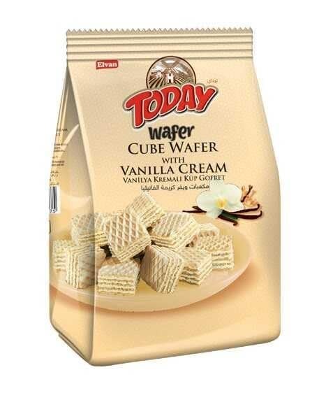 Elvan Today Küp Gofret Vanilyalı 200Gr. (1 Paket)
