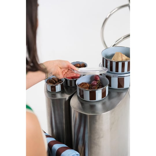 Emaylab Emaylabxpeppythings Berry 3’lü Set – Emaye Saklama Kabı, Emaye Kahvaltılık & Termal Taşıma Çantası 10 Litre