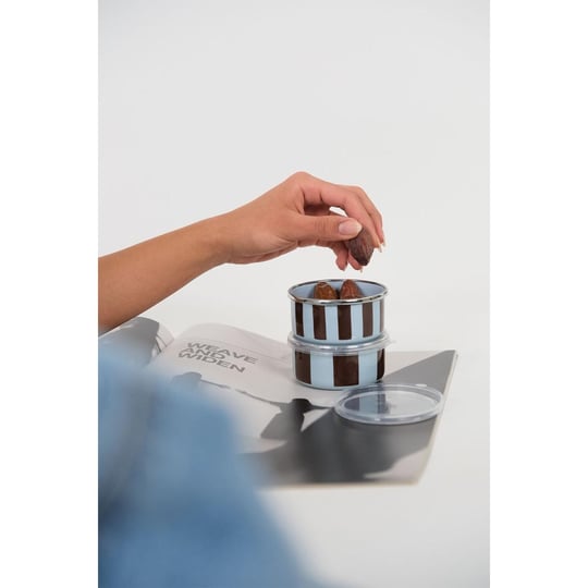 Emaylab Emaylabxpeppythings Berry Emaye 4’lü Kapaklı Kase Çerezlik, Kahvaltılık, Reçellik, Zeytinlik, Sunumluk Seti 8cm 200 Ml