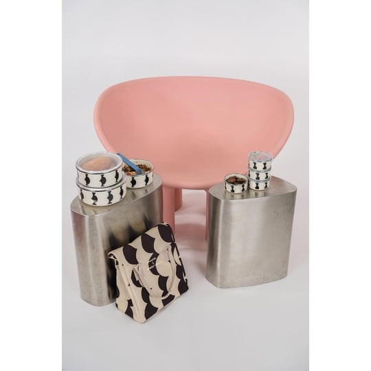 Emaylab Emaylabxpeppythings Milky 3’lü Set – Emaye Saklama Kabı, Emaye Kahvaltılık & Termal Taşıma Çantası 10 Litre