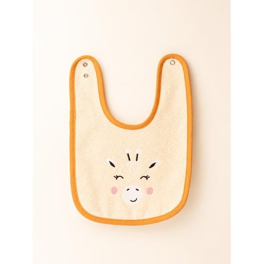 Emaylab Little Giraffe Bebek Mama Önlüğü %100 Pamuk Havlu Kumaş- Zürafa Desenli